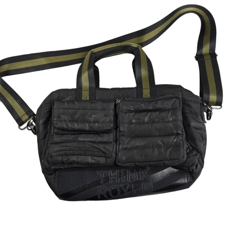 Think Royln Nomad traveler black camo quilted bag flight nylon